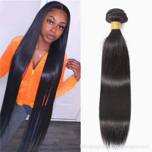 Lan-Daisy Vietnamese Hair Weave Straight Hair 3 Bundles With Closure Human Hair Bundles With Frontal In Natural Color